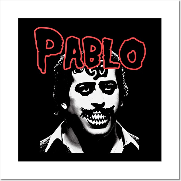 Pablo Escobar Horror Punk Band Aesthetic | Dark Rebellion Graphic Wall Art by Soulphur Media